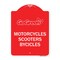 Signmission Go Green Go Green-Motorcycles Scooters Bicycles, Red & White Alum, 18" x 24", RW-1824-23934 A-DES-RW-1824-23934 - alternate 1